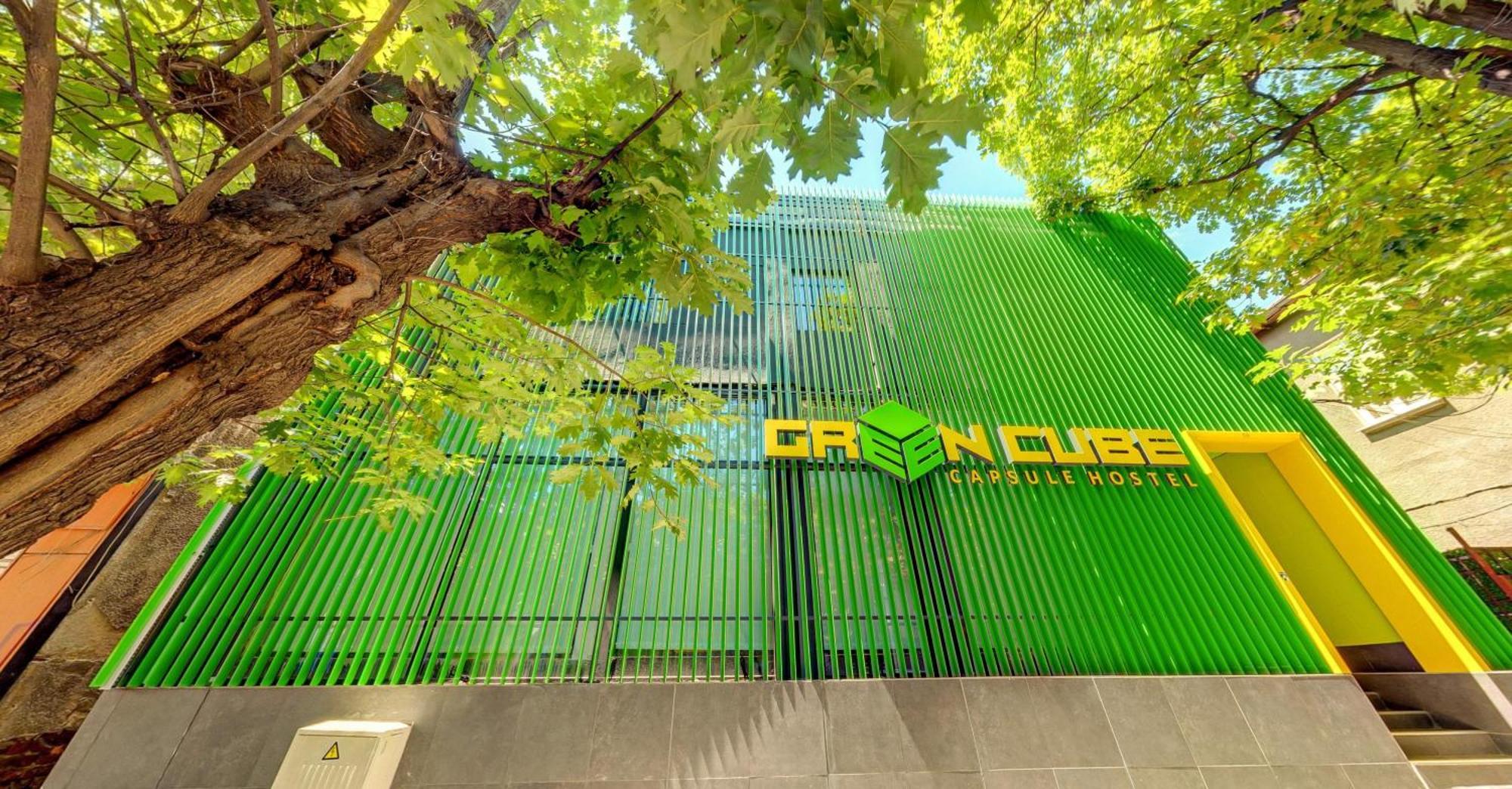 Green Cube Capsule Hostel Sofía Exterior foto